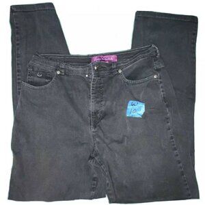 Amanda Smith Womens Black Denim Jeans Size W10